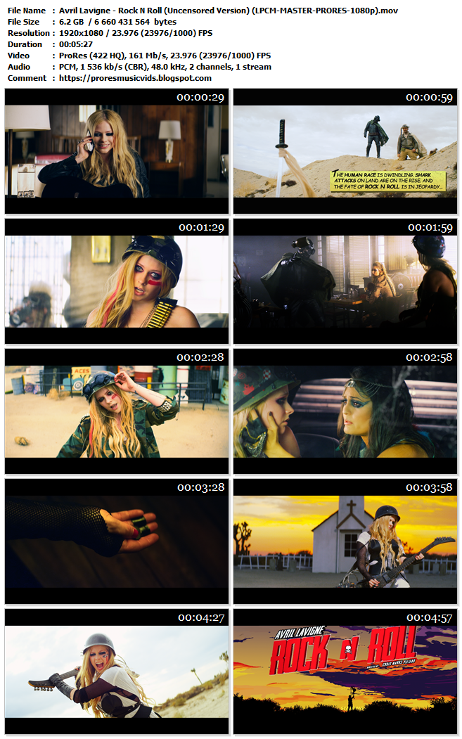 Avril Lavigne – Rock N Roll (Uncensored Version)