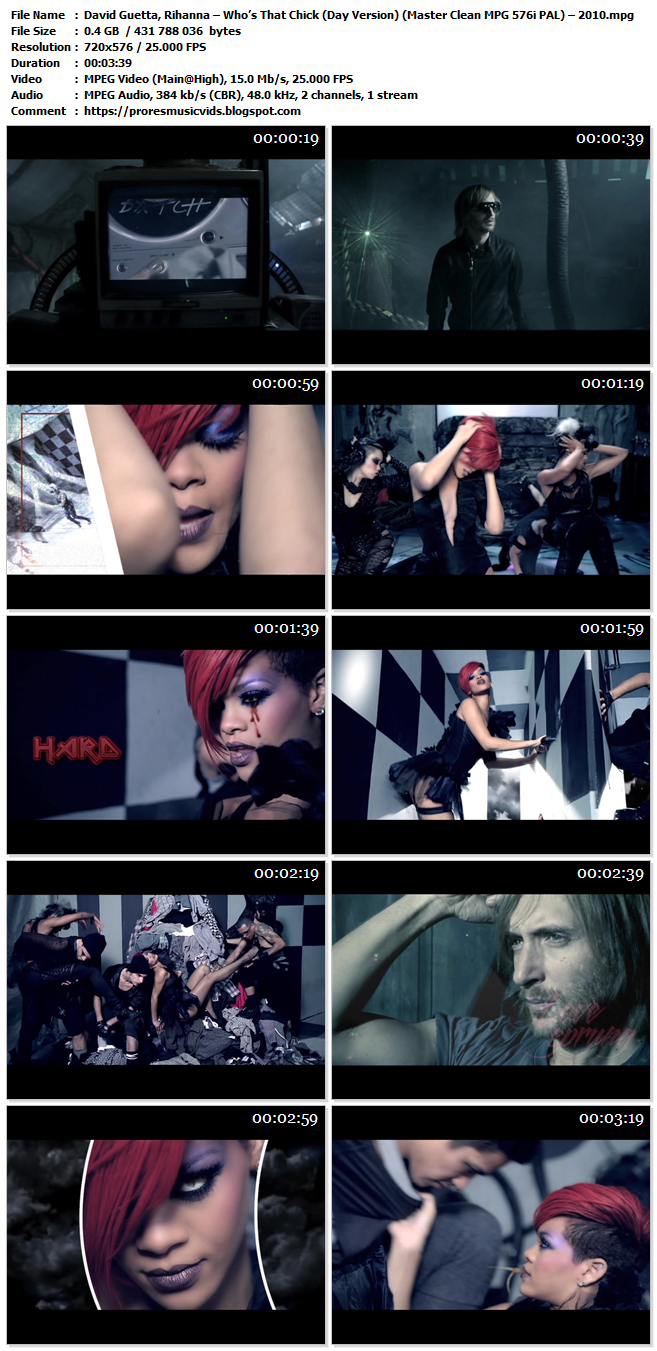 David Guetta, Rihanna – Who’s That Chick (Day Version)