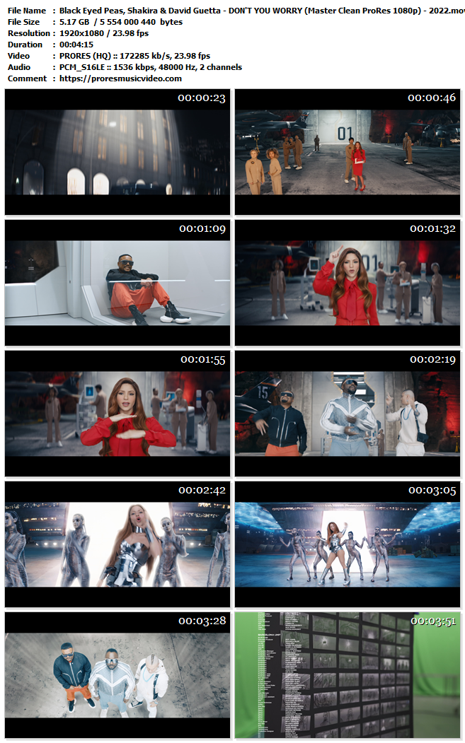 Black Eyed Peas, Shakira & David Guetta – DON’T YOU WORRY (VIP)
